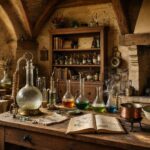 Chemify - Generami limmagine di un laboratorio alchemico